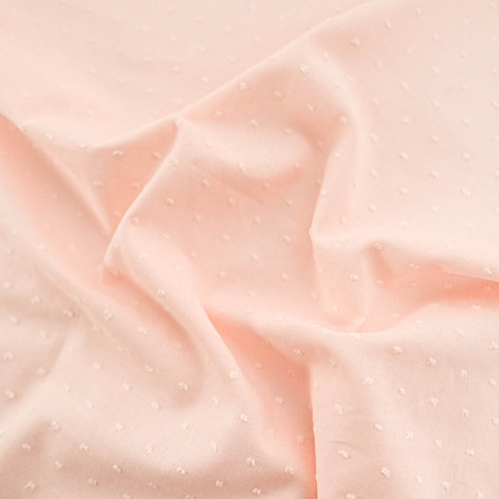Pink Cotton Plumetis Veil - Maison Klem